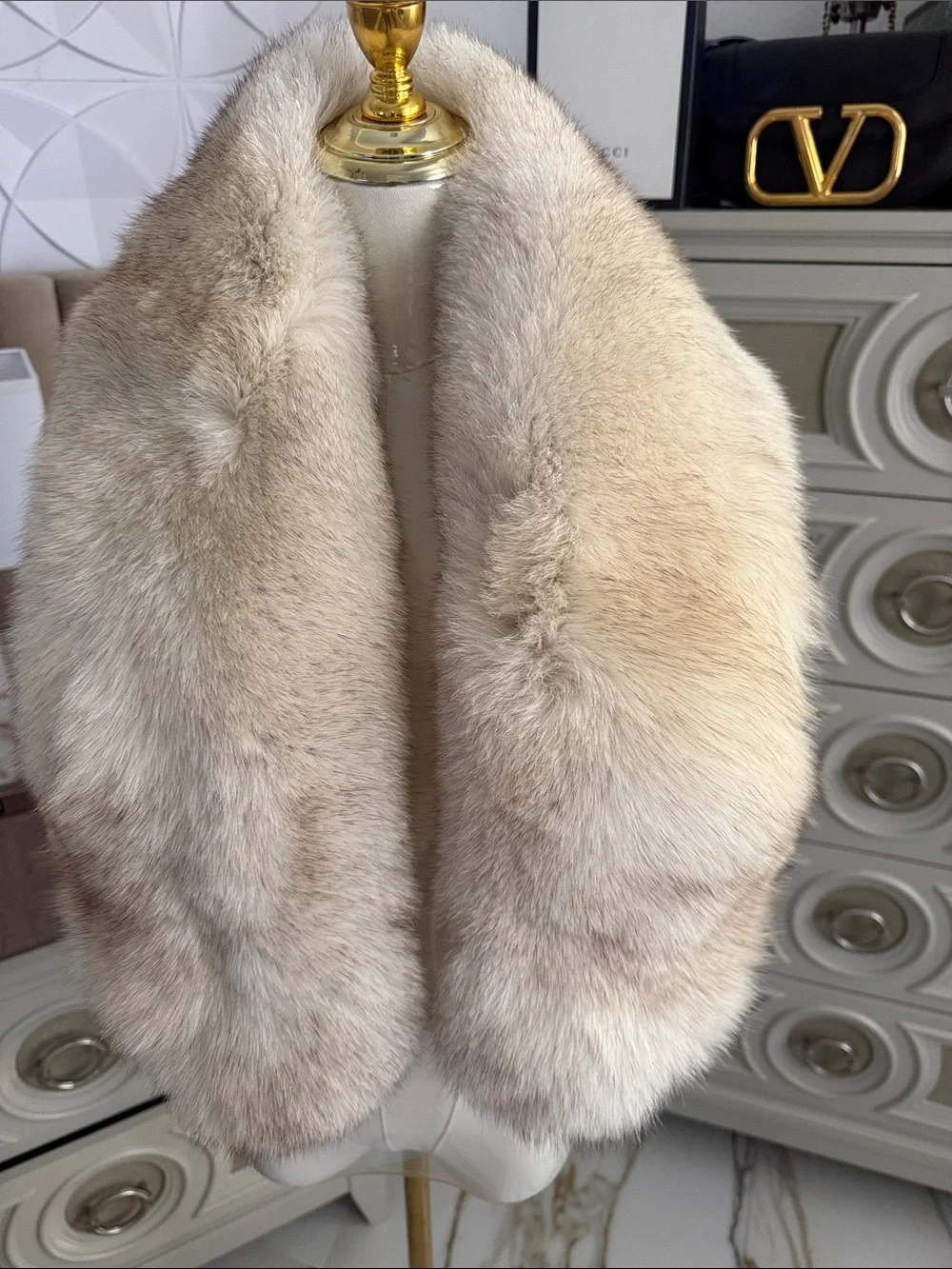 SAGA FOX FUR WRAP